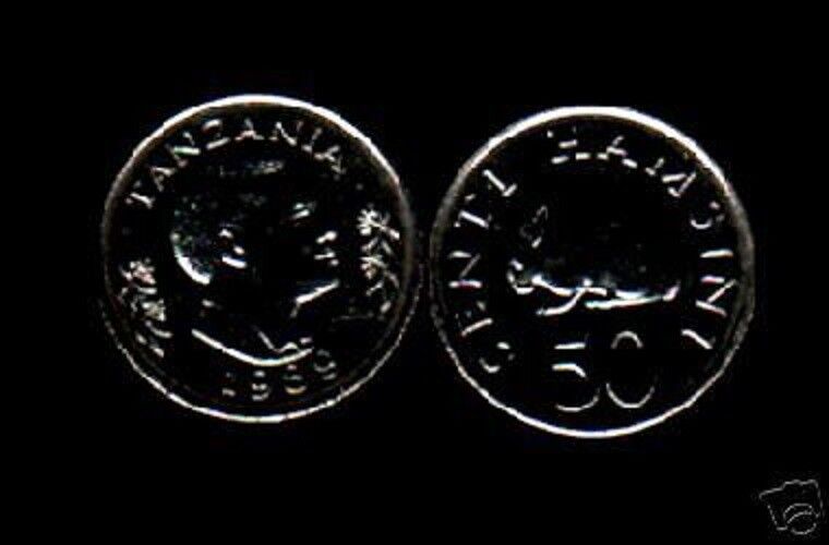 Tanzania 50 Senti Km-26 1990 Rabbit X 1 Julius Nyerere Unc Animal Money Coin