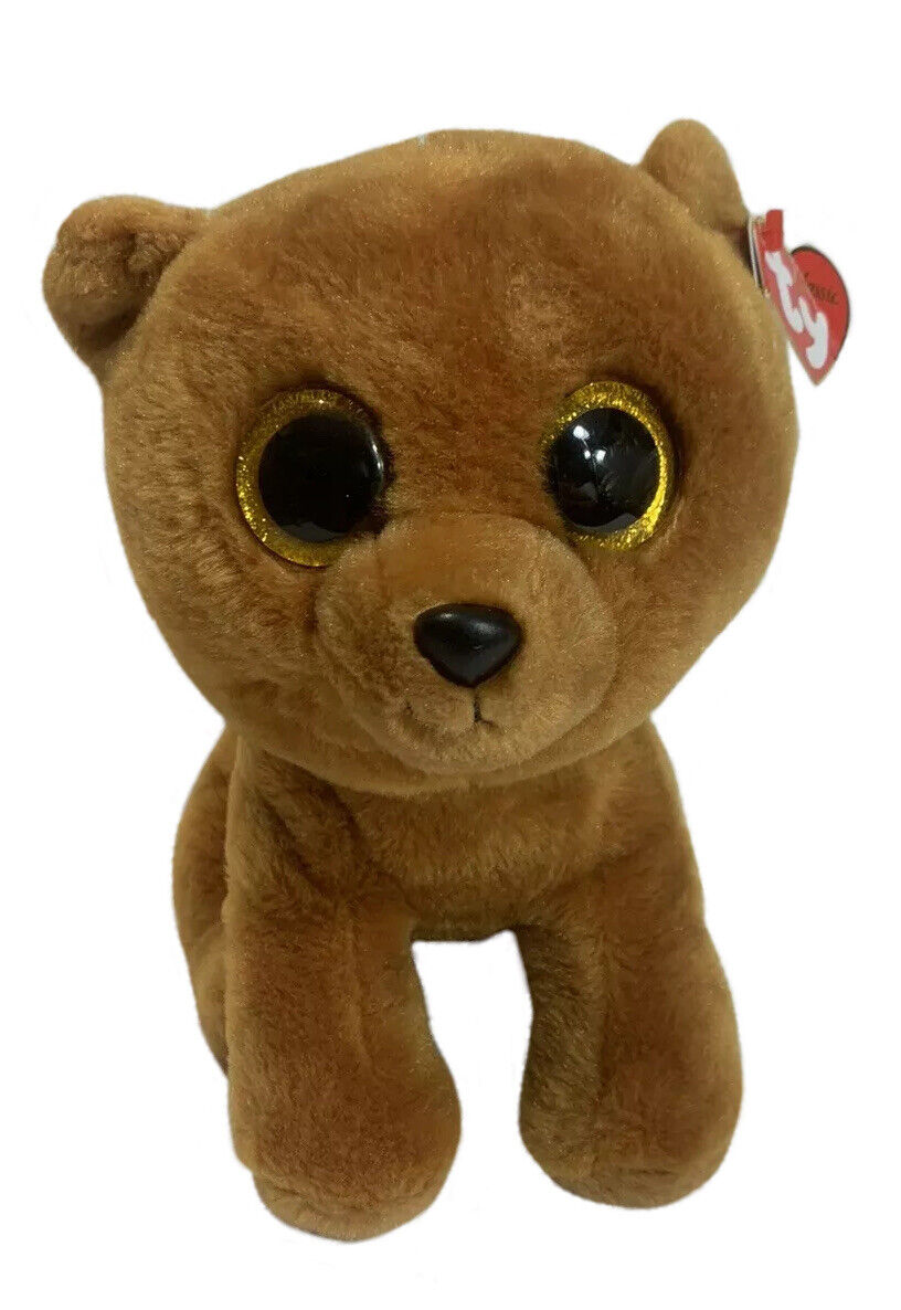 Ty Beanie Brownie Bear Cub Plush 2015 Boo Glitter Eyes Nos Ty Classic