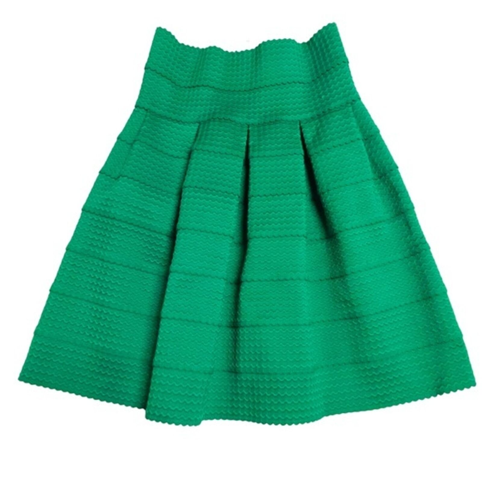 Anthropologie Bandage Girls From Savoy Ponte Bell Skirt Sz Xs / Small Green