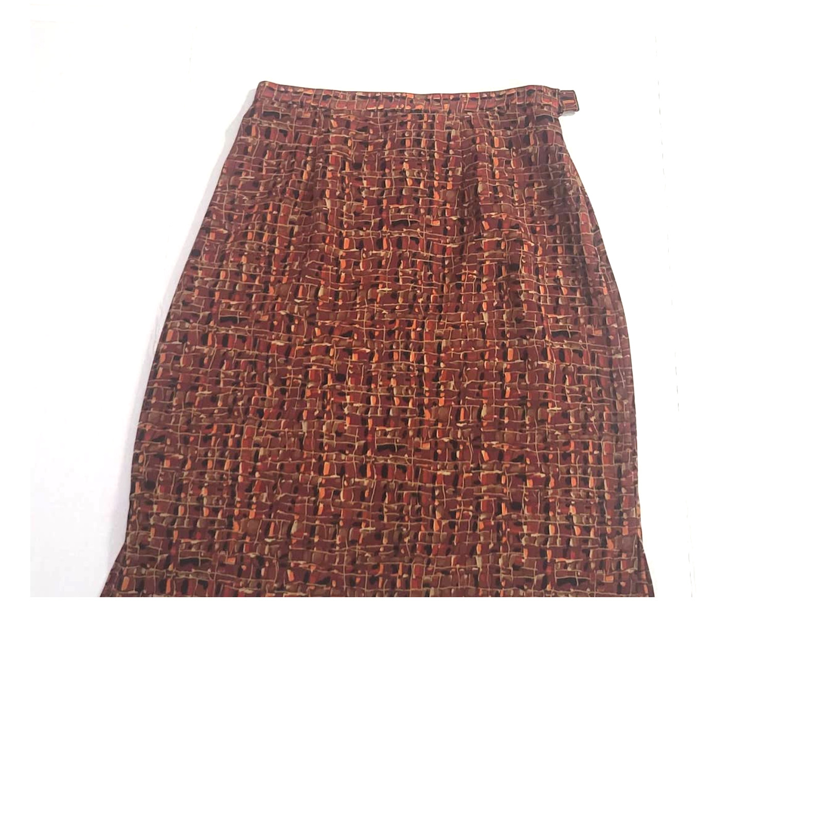 Ladies, Notations Skirt  Size Large Petite, Rust ,  Lightweight